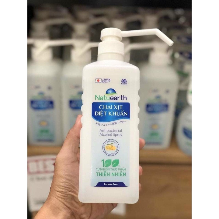 Chai xịt diệt khuẩn Natuearth 750 ml