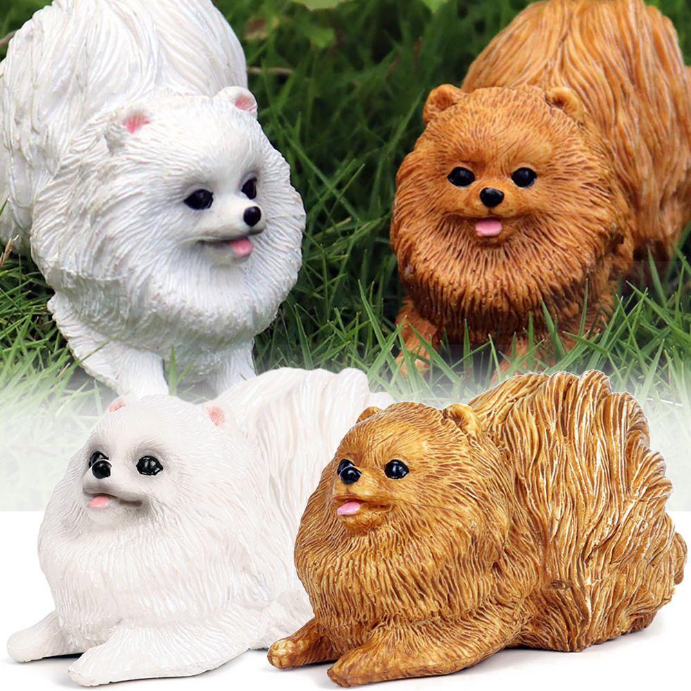 Mô Hình Chú Cún Pomeranian Sống Động Như Thật Cho Bé