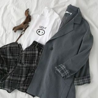 Set 2 món áo blazer và chân váy dài cùng tông thanh lịch (không kèm áo phông trắng) - Hàng order