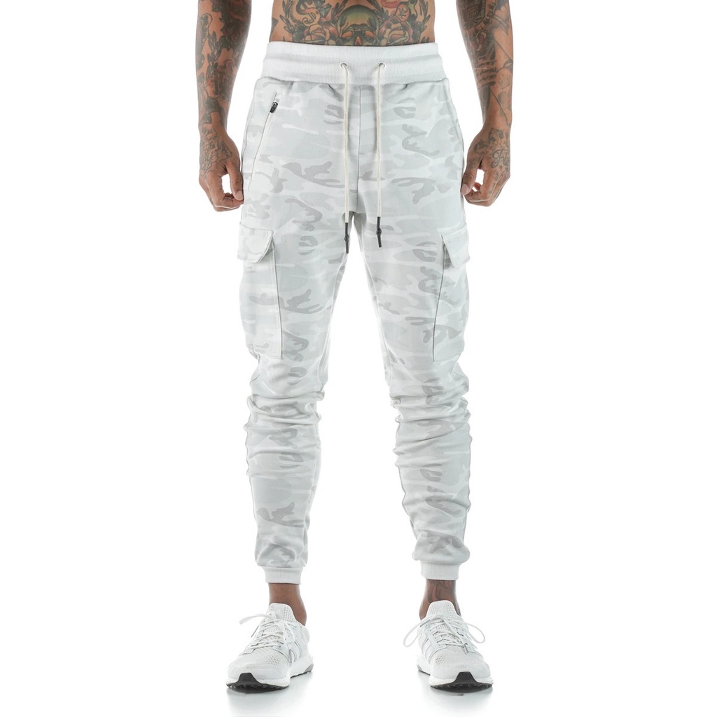 Quần Jogger tập gym nam LIKEFIT Túi hộp LikeFit vải nỉ da cá co dãn 4 chiều