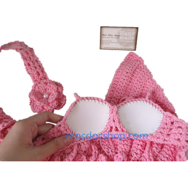 Bikini len cho bé gái chụp hình 0-12 tháng
