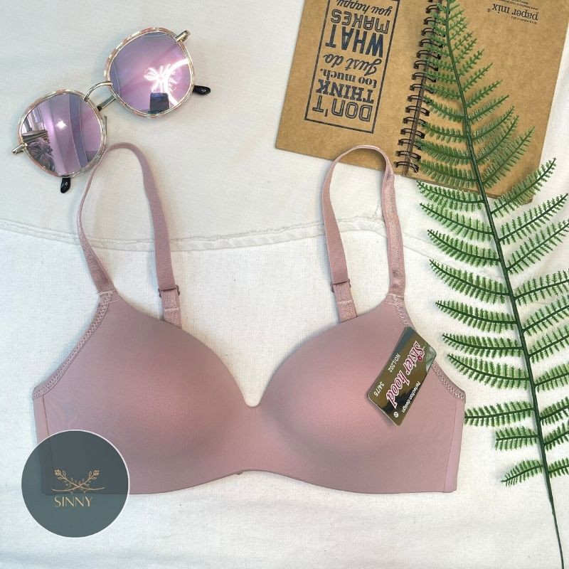 Áo lót nữ, ngực không gọng mút mỏng, chip chất su co dãn, nội y Thái Lan cao cấp, Sister hood 202, Sinny
