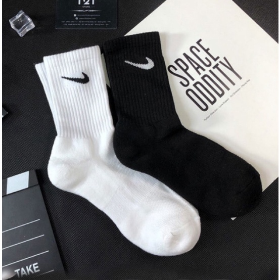 Tất Nike Nam Nữ Cổ Cao Thời Trang Thể Thao - Vớ Dài Phong Cách Unisex Chất Liệu Dệt Kim