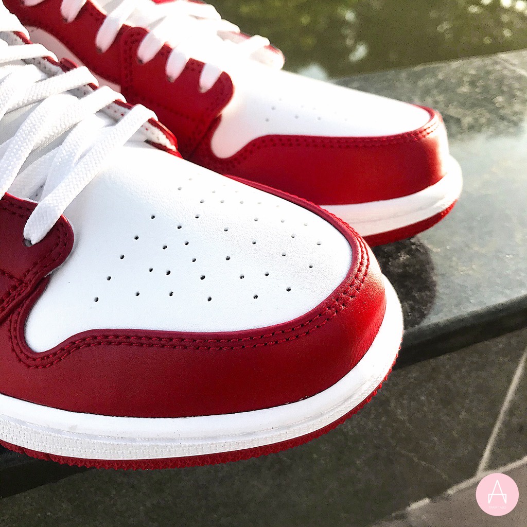[Hot Trend] Giày thể thao Sneaker nam nữ Jordan 1 Low trắng đỏ cực hot, JD 1 Cổ Thấp Full BOX+BILL [Tặng kèm BOX Bảo vệ] | BigBuy360 - bigbuy360.vn