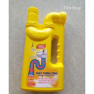 Chất thông tắc cống chống hôi Siêu mạnh 5 phút 1600g Sifa 999 / Nước thông cống Sewerage Clearing Substance