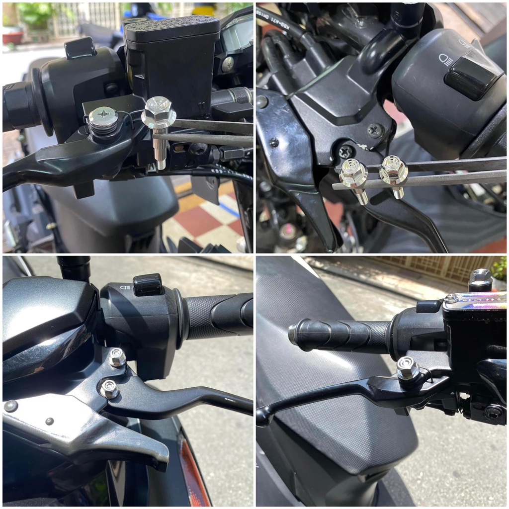 Bộ Ốc Tay Thắng Salaya V2 Cho Vario 150 (2018-2022) Chuẩn Inox304 Sáng Nét