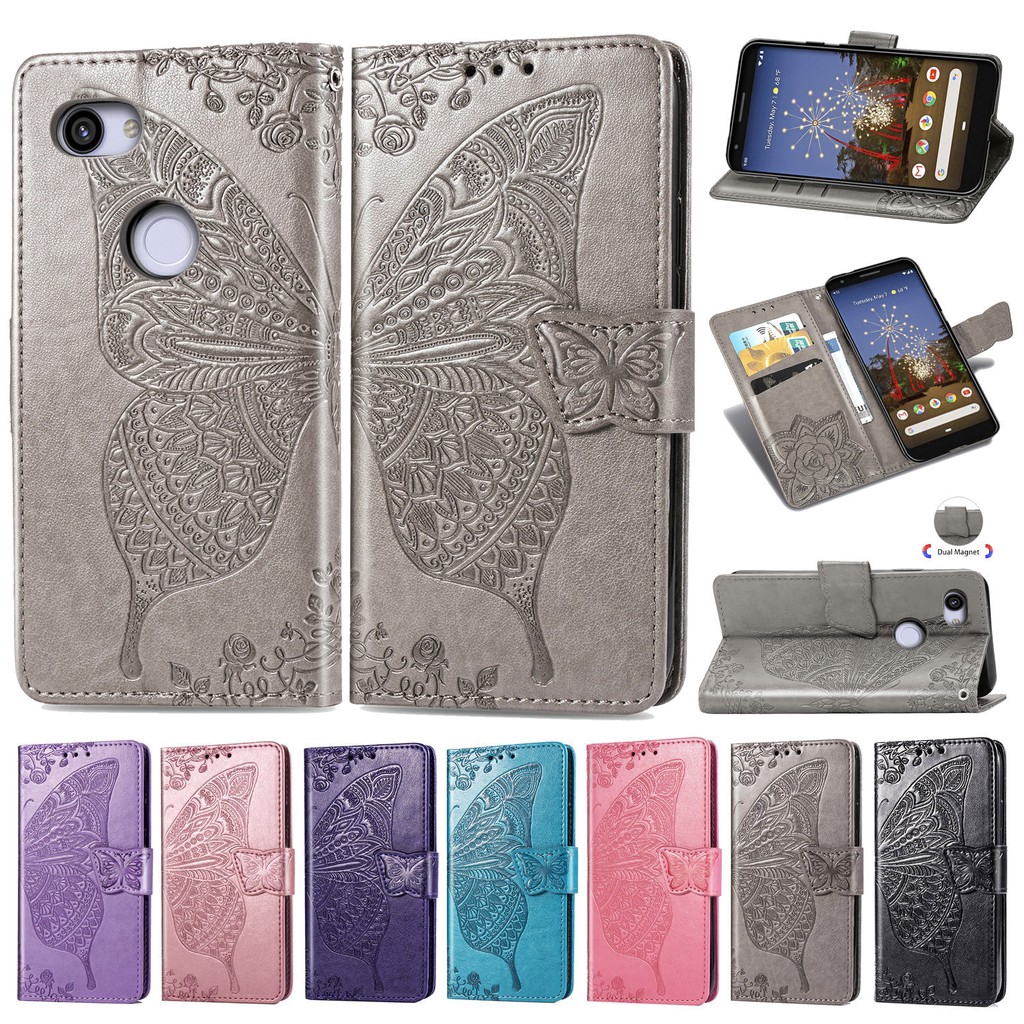 PU Leather Buterfly Flip Wallet Case with Card Slot and Kickstand for Google Pixel 5 3A XL 4 4A 5A | BigBuy360 - bigbuy360.vn