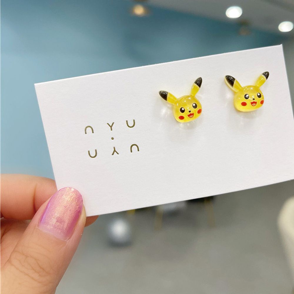 Khuyên tai kiểu doremon/ gấu/ thỏ dễ thương thời trang dành cho nữ
