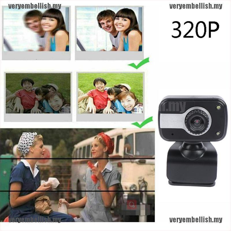 Webcam Hd 320p Cổng Usb Kèm Micro Cho Pc Laptop | BigBuy360 - bigbuy360.vn