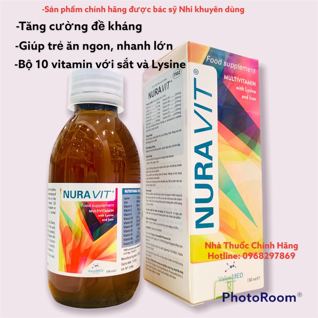 Nuravit - 10 Vitatmin Siro Giúp Trẻ Ăn Ngon Mau Lớn Tăng Cường Đề Kháng