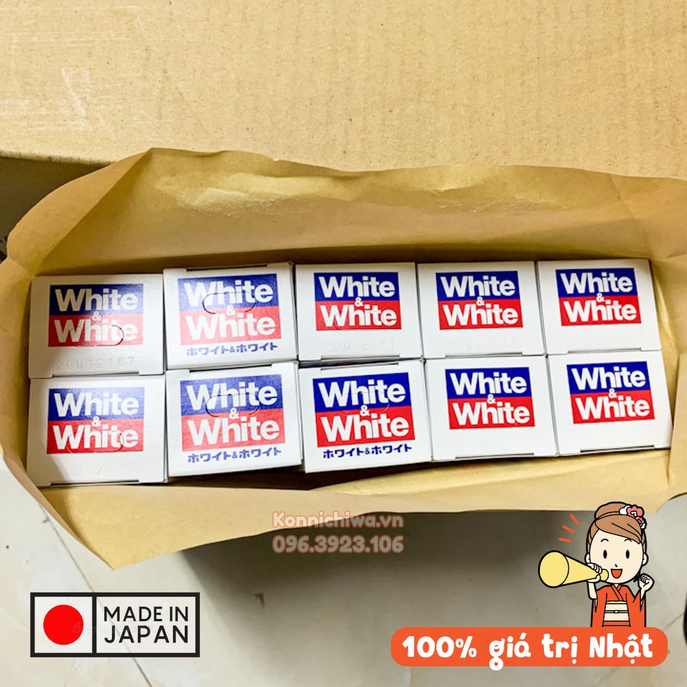 Kem đánh răng White &amp; White LION 150g | Làm trắng răng, giữ hơi thở thơm mát | Hàng nội địa Nhật