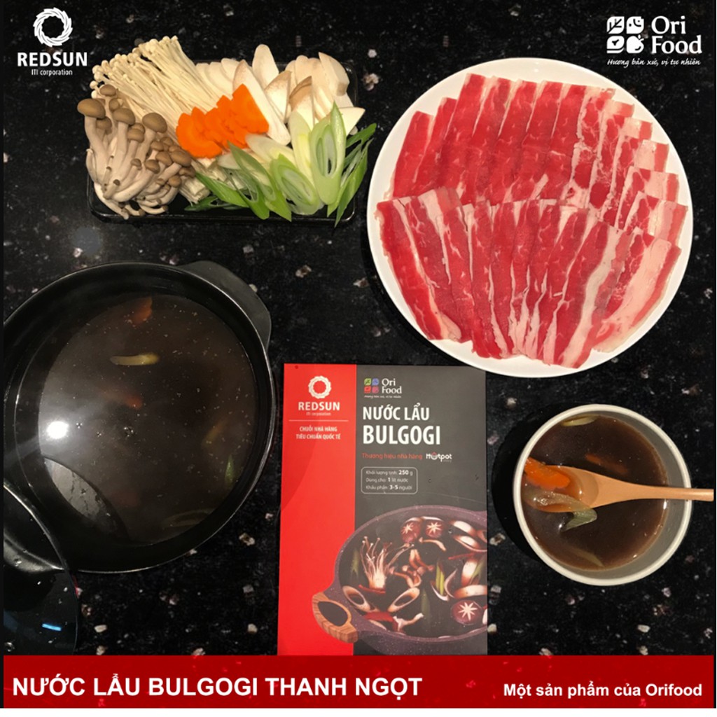 [ORIFOOD]  Nước cốt lẩu BULGOGI Premium (Hộp 250gr) Hương vị chuẩn nhà hàng Hotpot Story