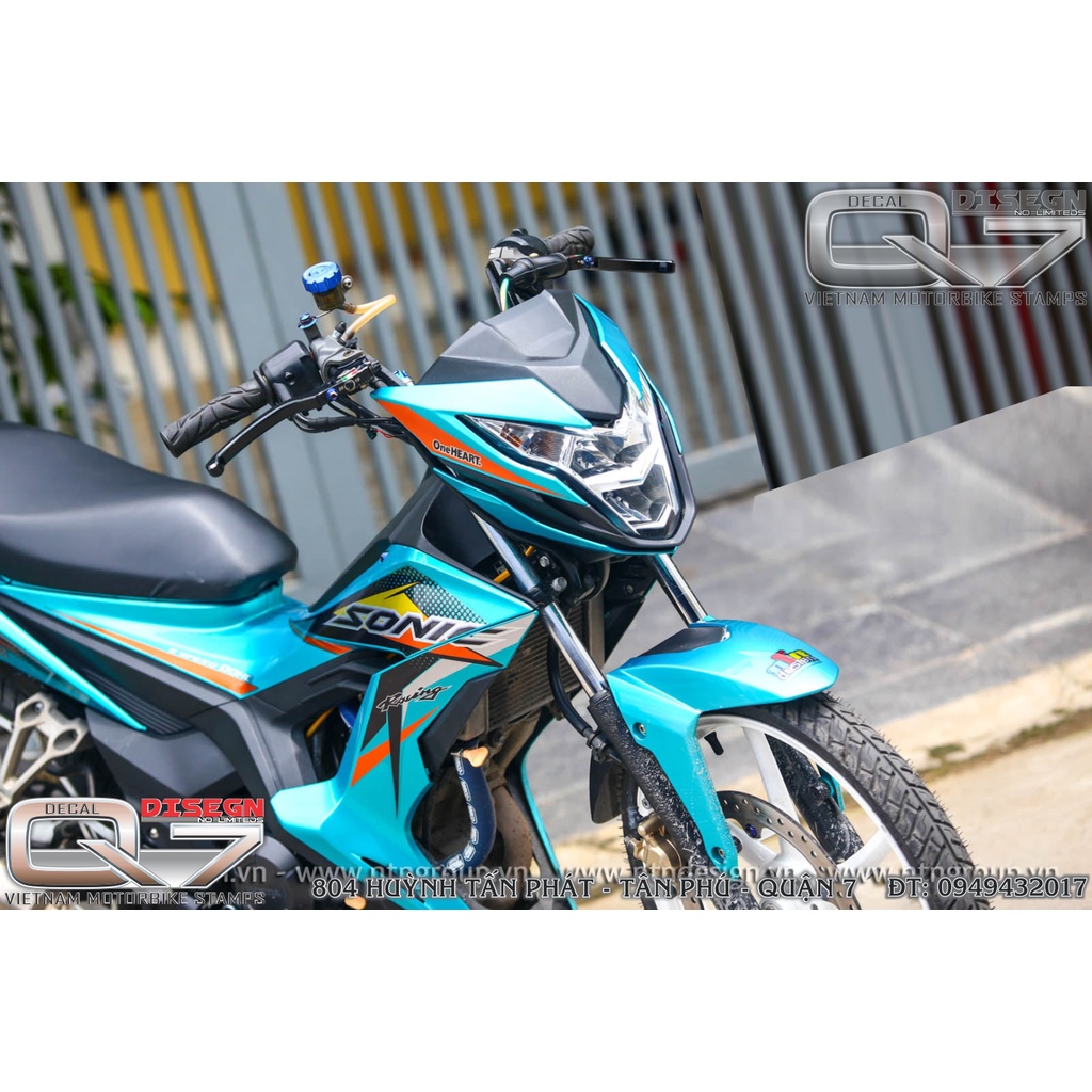 Tem Rời SONIC 150 Xanh - decalq7