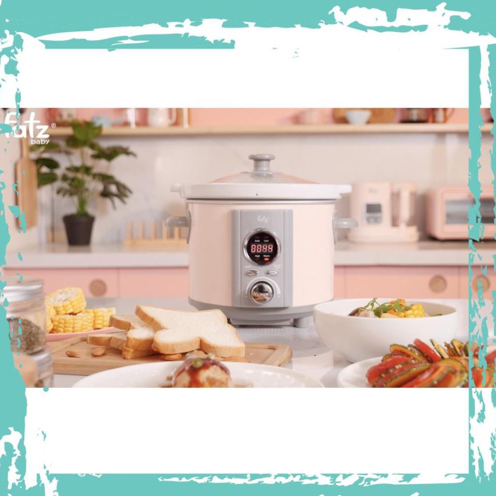 Nhập khẩu Nồi nấu chậm thông minh hẹn giờ 2.5L Fatz Baby - SLOW 4 - FB9215MT / FB9215MH Chính hãng