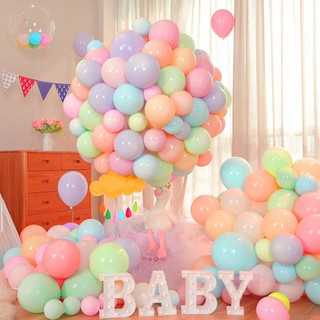 Set 15 bóng màu pastel loại dày 10inch trang trí sinh nhật, tiệc cưới, sự kiện, khai trương