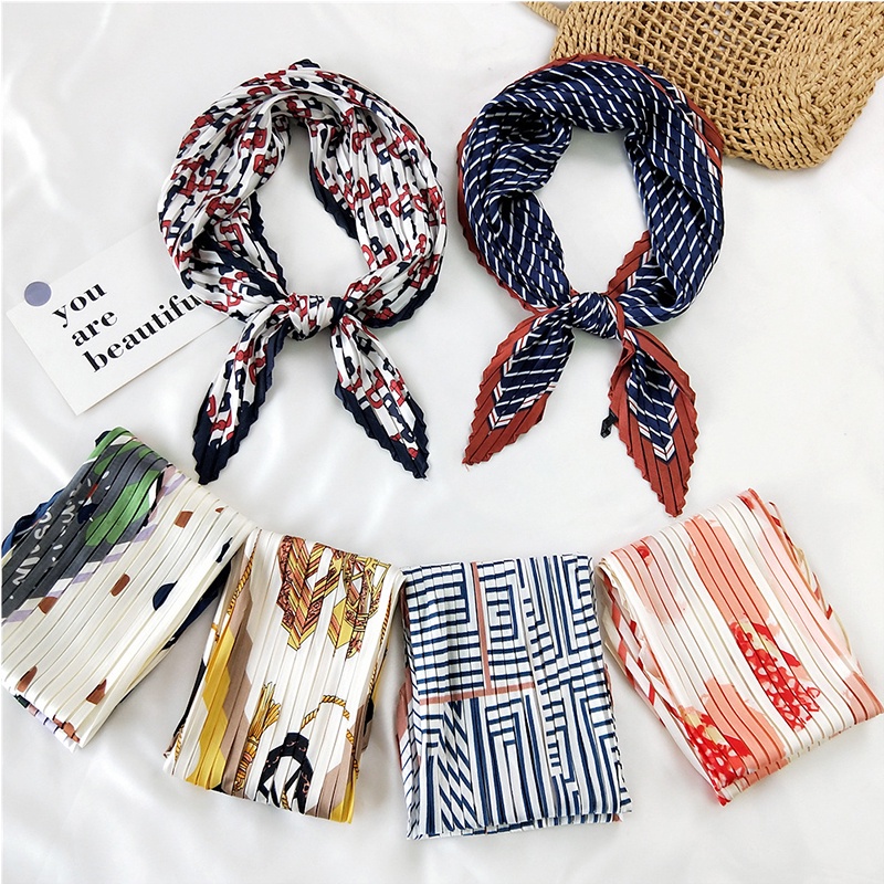 Khăn choàng cổ dáng dài 70x70cm thời trang dễ thương cho nữ