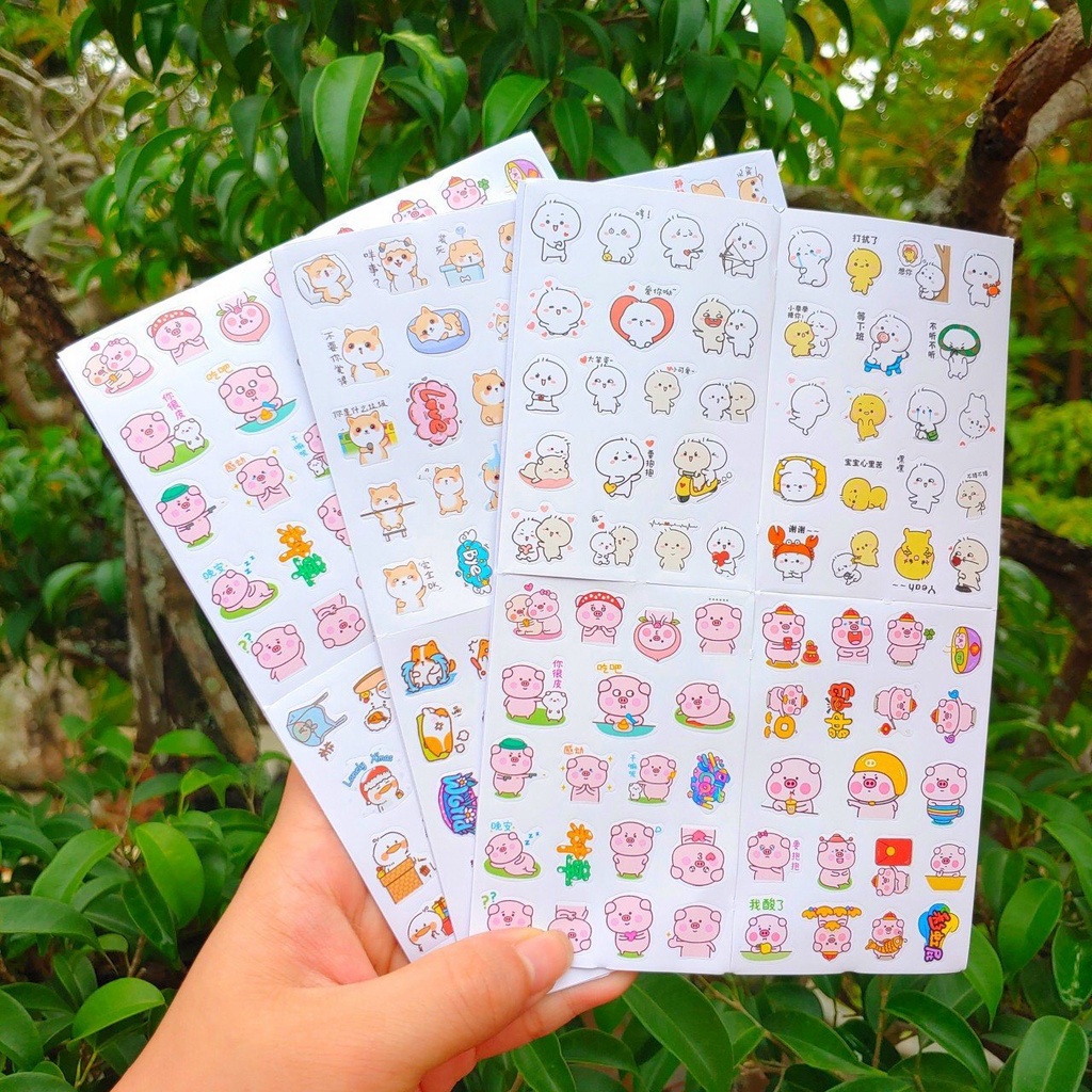 1 Tấm STICKER dán trong suốt nhiều chủ đề - Sale sticker phần thưởng cho bé ngoan