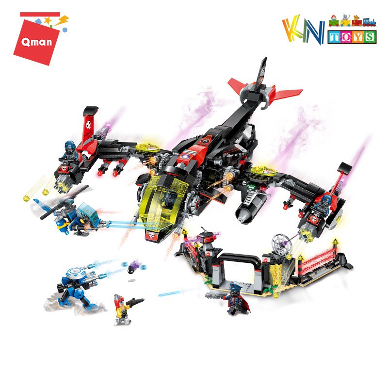 Đồ chơi lắp ráp, xếp hình Qman 2721 - Không k ích trong đêm (Bộ lớn 1001 mảnh ghép)