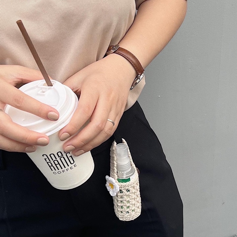 TÚI LEN ĐỰNG XỊT RỬA TAY HANDMADE