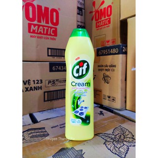 CIF Kem tẩy đa năng lau bếp hương chanh vàng chai 690g 690 g