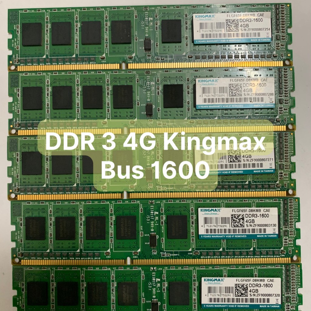 RAM 4G-DDR3-BUS 1333 - 1600 Hiệu Kingmax - VI TÍNH BẮC HẢI