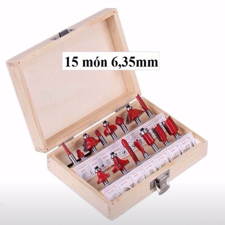 MŨI DAO CẮT GỌT CẠNH CHỈ - MŨI PHAY GỖ 6,35MM