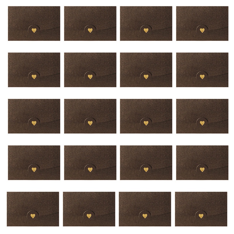 Set 20 Phong Bì Mini 2 8X4 Họa Tiết Lấp Lánh Phong Cách Retro Trang Trí Tiệc Cưới