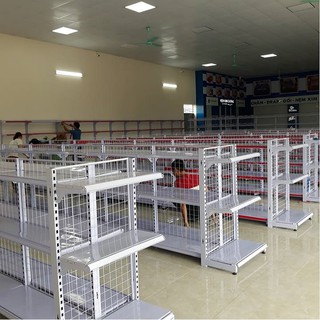 Kệ siêu thị đầu dầy (cao 1,2m, rộng 0,7m, sâu 0.4 3 tầng)