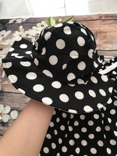 💕 Set Đầm Rớt Vai + nón cho be ( sale 100k )