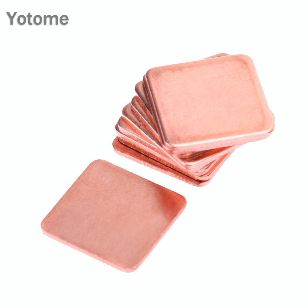 Set 10 Miếng Đồng Tản Nhiệt 20mm X 20mm 0.3mm Sang 1.5mm Cho Laptop | BigBuy360 - bigbuy360.vn