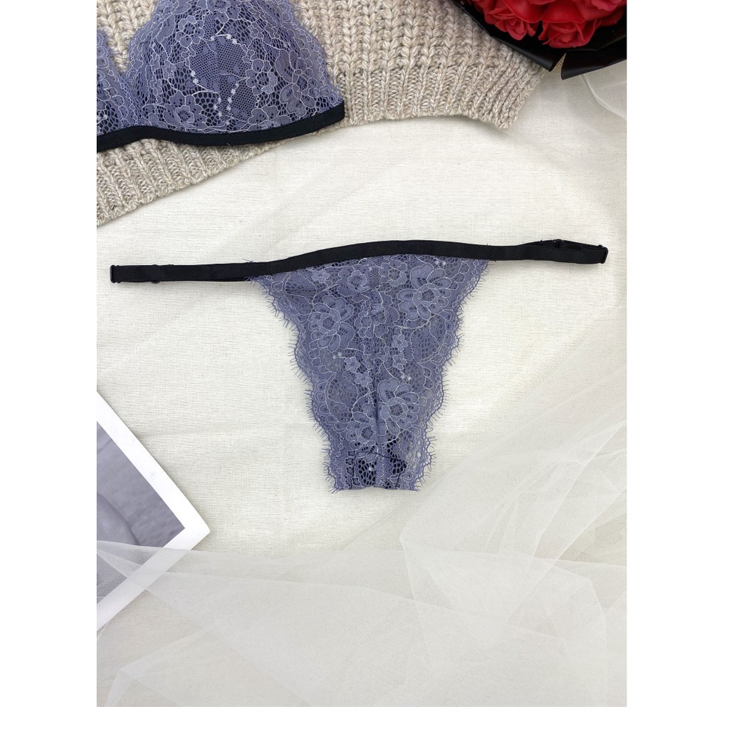 👙 Bra thiết kế 👙 Bộ đồ lót ren sexy nữ xanh ánh kim có mút hàng thiết kế giới hạn | BigBuy360 - bigbuy360.vn