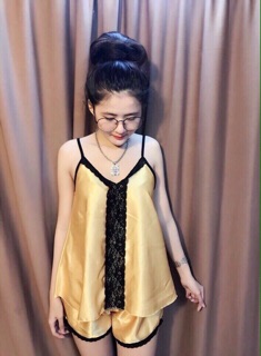 Bộ ngủ 2 dây phối ren