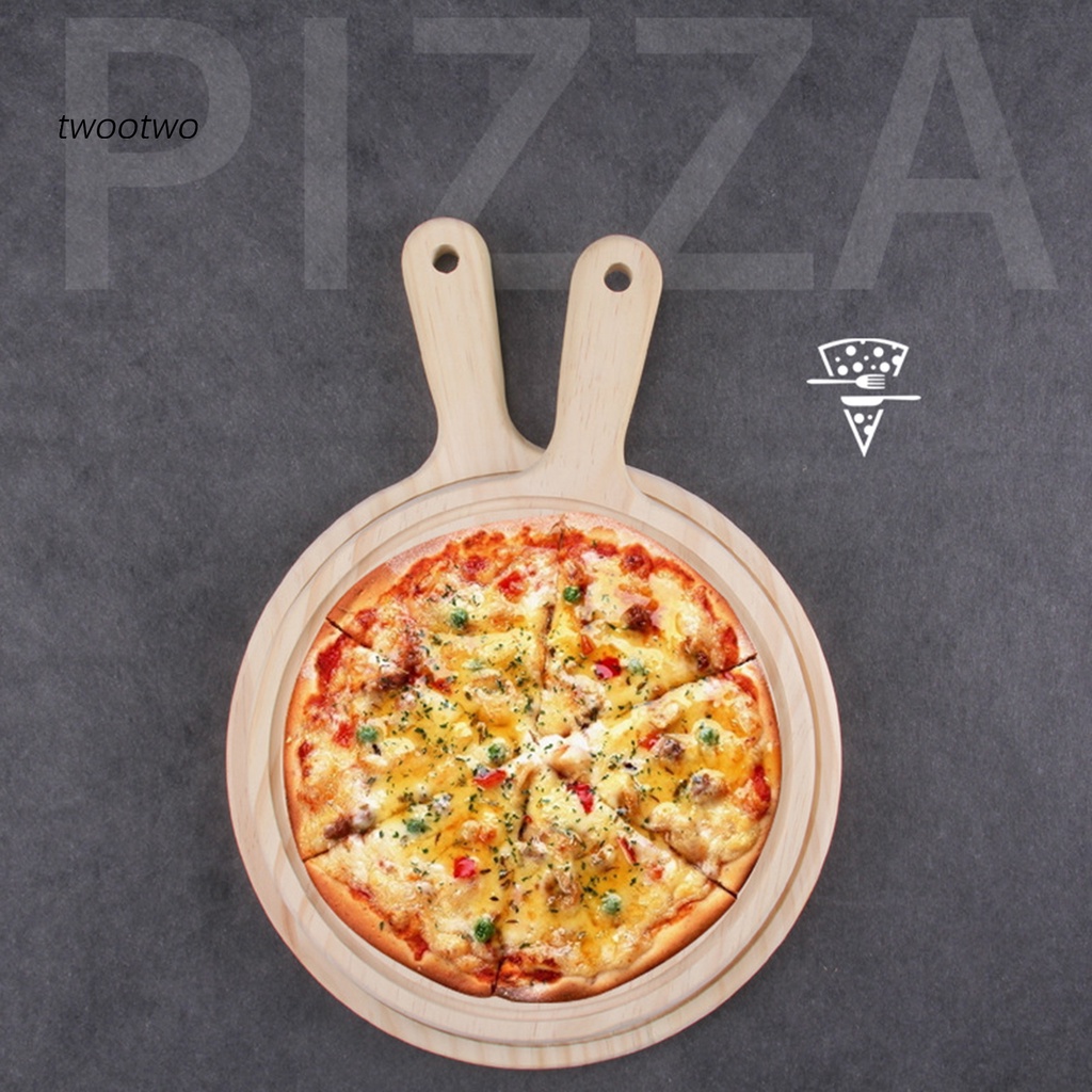 Thớt cắt bánh pizza bằng gỗ có tay cầm chất lượng cao tiện lợi
