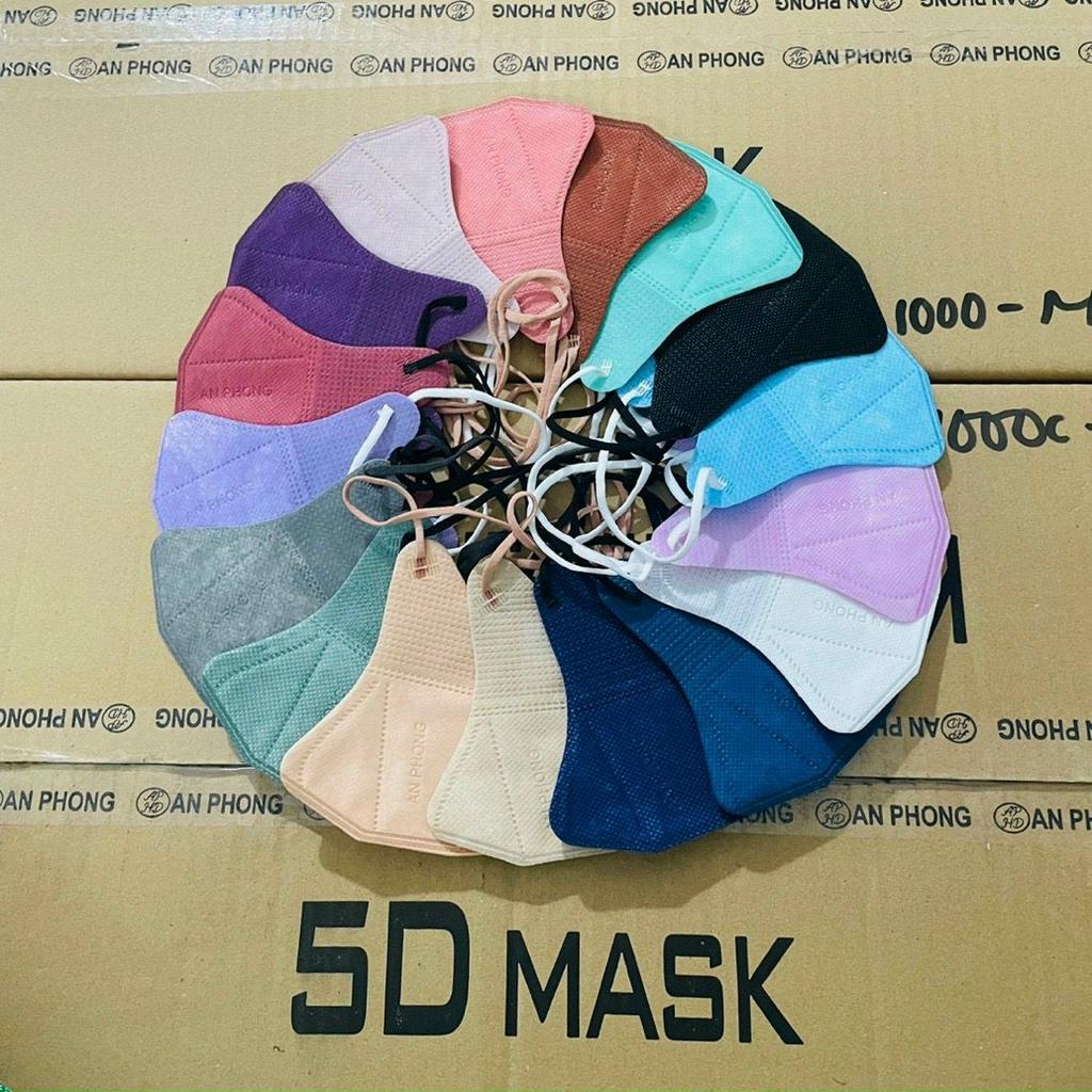 Khẩu Trang 5D Mask, 5D AN Phong, LOKA Mask Kháng Khuẩn Nhiều Màu Đẹp