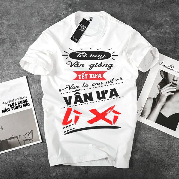 Áo Thun Tết 2022 Lì Xì Đi Siêu Độc | Áo Trẻ Em Tết Nhâm Dần 2022 cho bé trai bé gái đủ size LXD