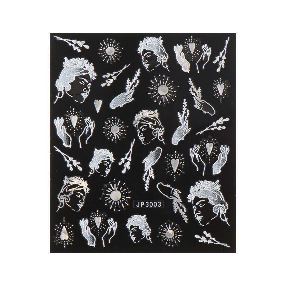 XIANTIN Miếng DáN Trang Trí MóNg HìNh Bông TuyếT 3D