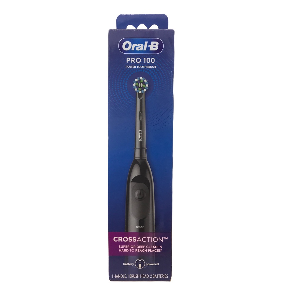 Bàn Chải Pin Oral-B CrossAction Pro-100 Health Clinical Dùng Pin AA