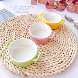 Chén bát ăn dặm cho bé (hồng)