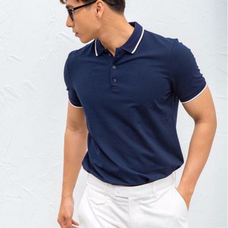 Áo Thun Nam POLO Cổ Bẻ Ngắn Tay,ÁO Phông Nam Dáng Ôm Thời Trang Cam Cấp