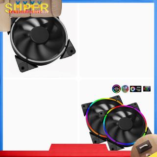 [rememberme]PCCOOLER 12cm RGB LED Light PC Cooling Fan 4Pin Quiet PC Case Chassis Fan Cooler