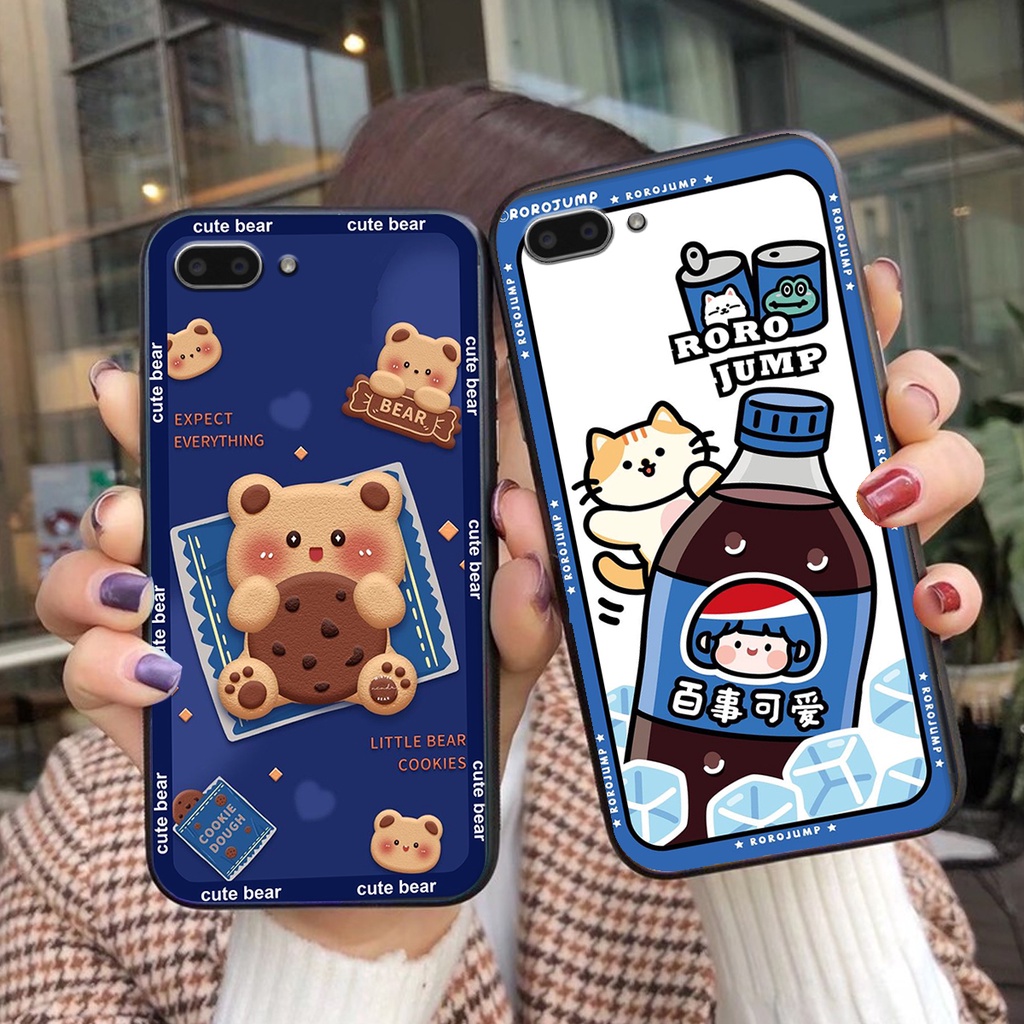 Ốp lưng Realme C1 / C2 in hình 3D GẤU cute be@r, soda, happy day cực hot ,thời thượng