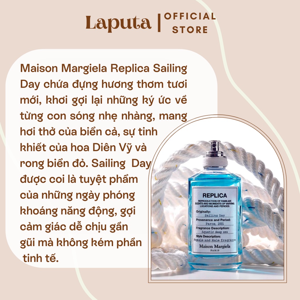 Nước Hoa Unisex Maison Margiela Replica Sailing Day EDT, Mẫu thử 2ml, 5ml, 10ml
