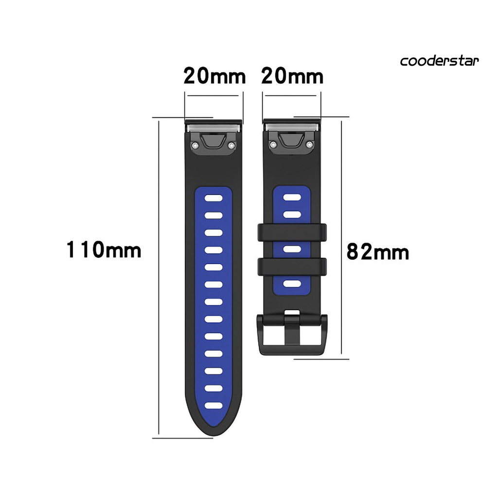 Dây Đồng Hồ Bằng Silicone Mềm Mại 20 / 22 / 26mm Cho Garmin Fenix 6 / 6s / 6x