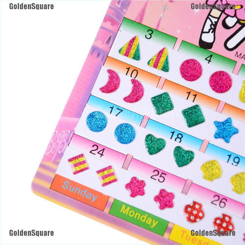 1 Tờ Bông Tai Trẻ Em Đính Pha Lê Nhiều Màu