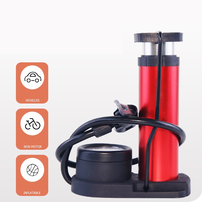 Bơm hơi nén khí Fietspomp-Gonfleur SEAMETAL với khí áp kế thích hợp cho ô tô xe máy xe đạp