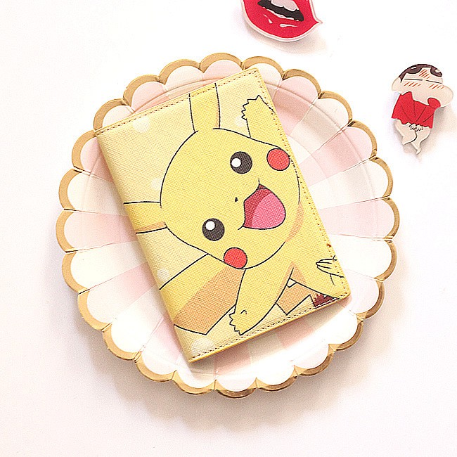 Ví Đựng Hộ Chiếu Giấy Tờ In Hình Pikachu Đáng Yêu Tiện Dụng