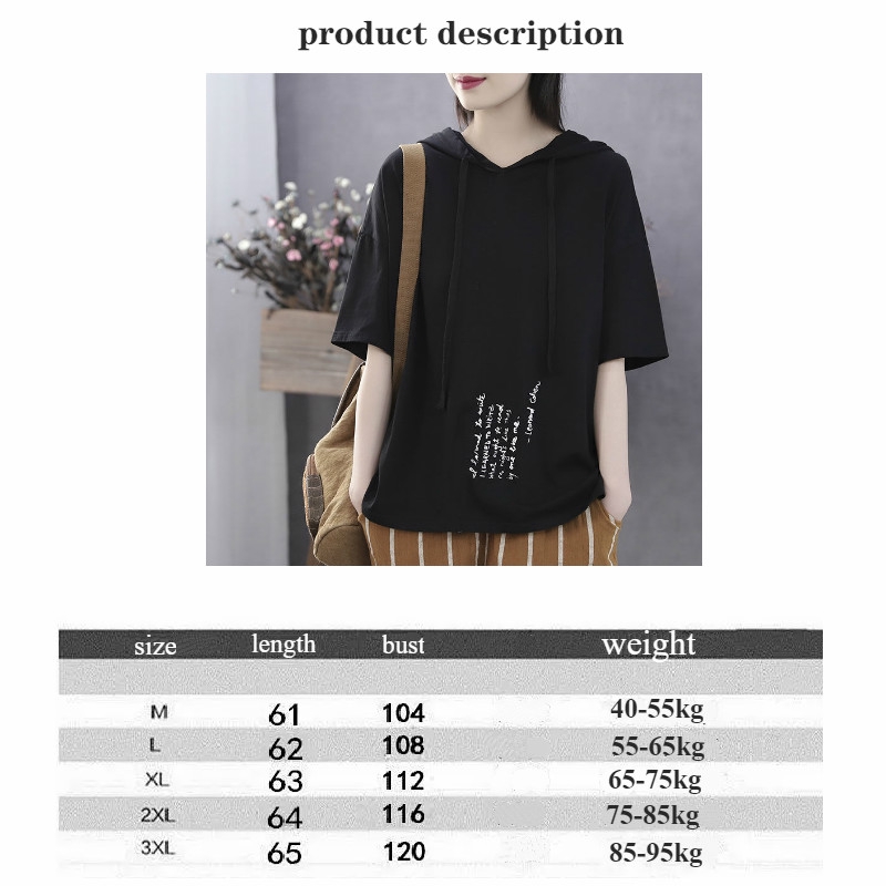 Áo Hoodie Tay Ngắn Dáng Rộng In Hình Cá Tính Trẻ Trung Hợp Thời Trang