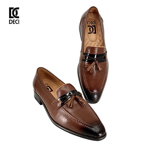 Giày lười da bò 100% nam công sở cao cấp DECI PHIP29