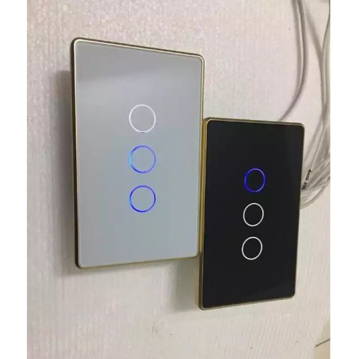 Công Tắc Thông Minh TUYA ZIGBEE - Viền nhôm vàng cao cấp