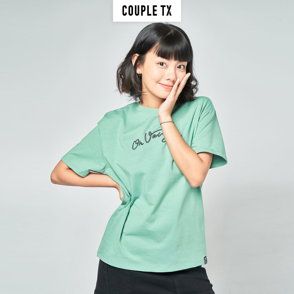 Áo Thun Nữ Thêu Thông Điệp On Vacay Couple TX WTS 2065